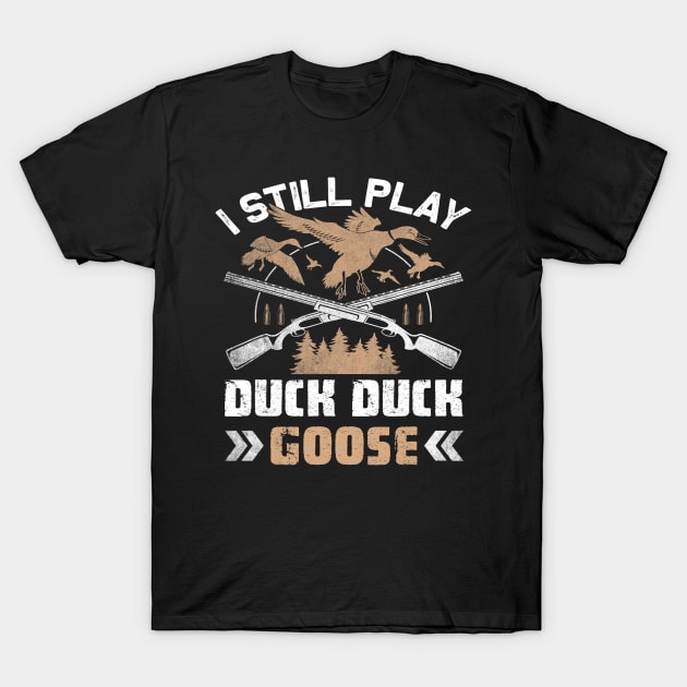 Hunting duck goose Hunting gear in Woods survival T-Shirt by omorihisoka